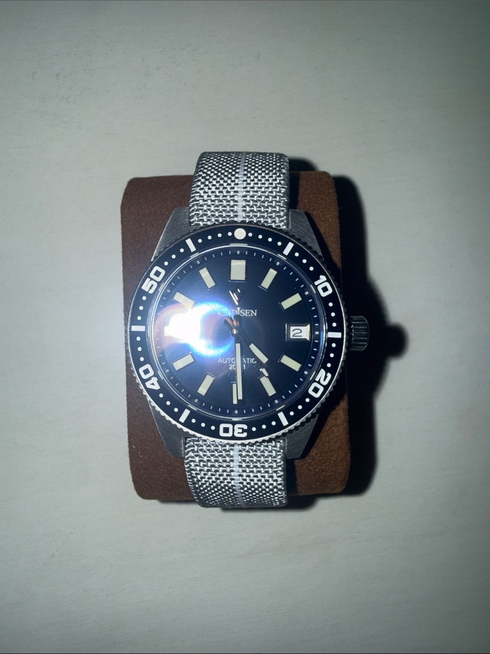 Cadisen 38mm Blue Dive Watch